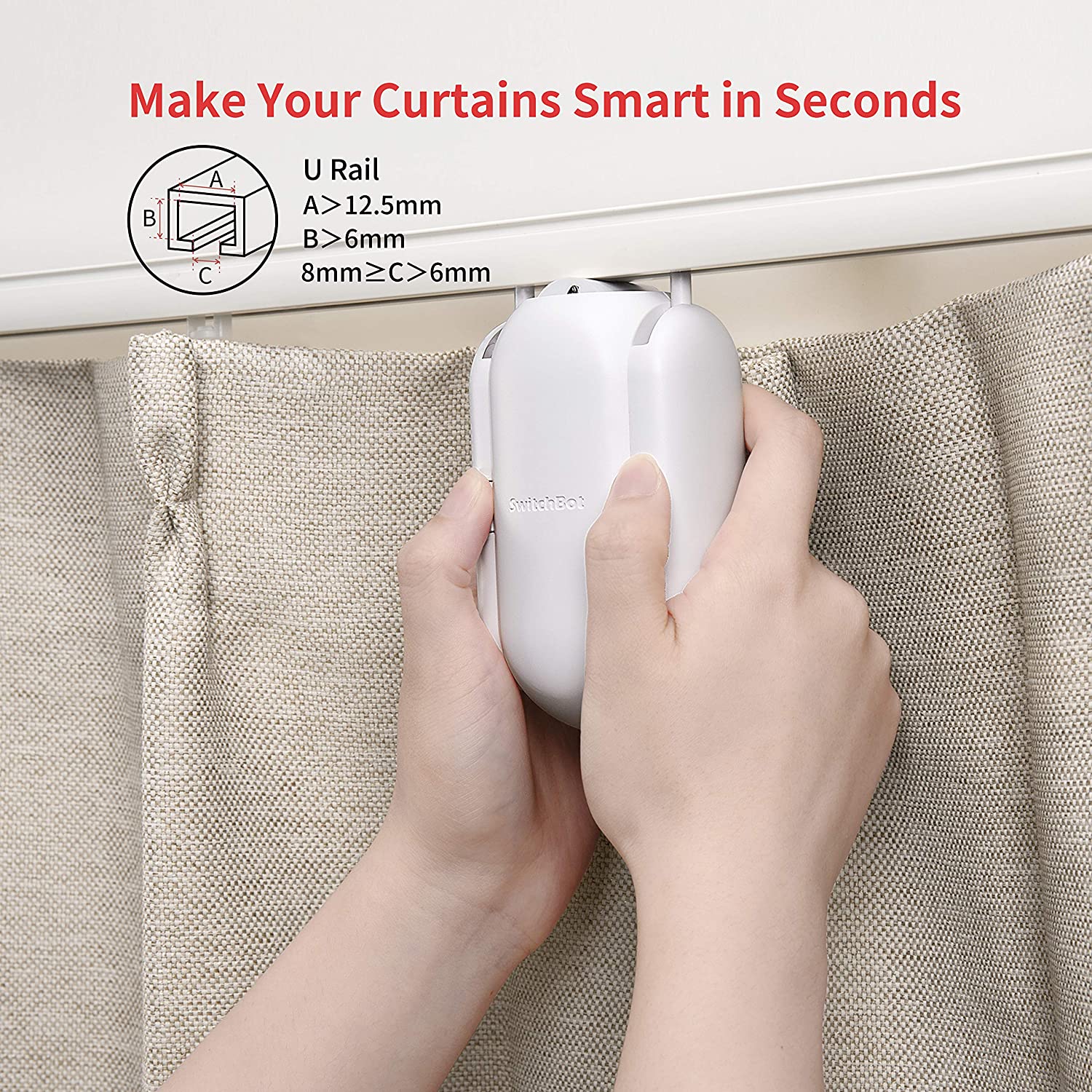 SwitchBot Curtain Smart Electric Motor (U-Rail) SwitchBot Curtain Smart Electric Motor (U-Rail)